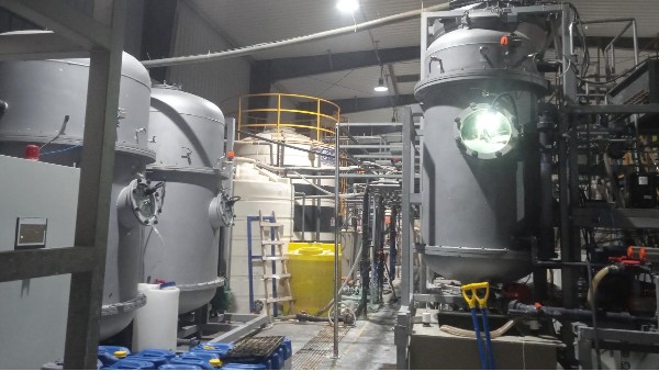 山西金刚线行业客户RO浓缩母液低温蒸发器蒸发结晶案例