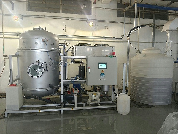 水清木华低温蒸发器处理医药中间体废水项目现场