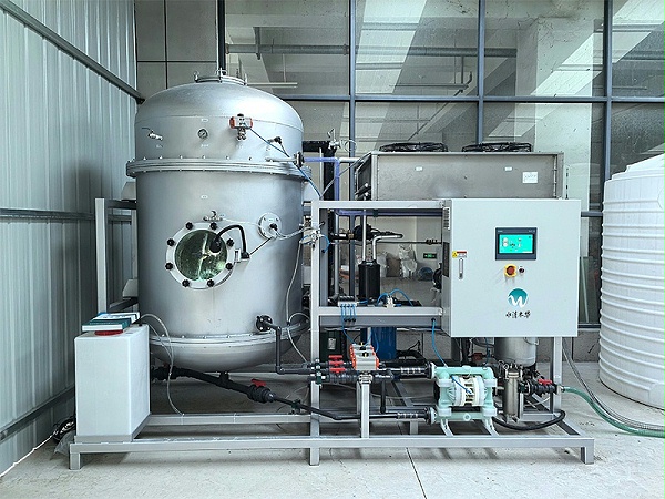 水清木华低温蒸发器处理化学镍废液现场