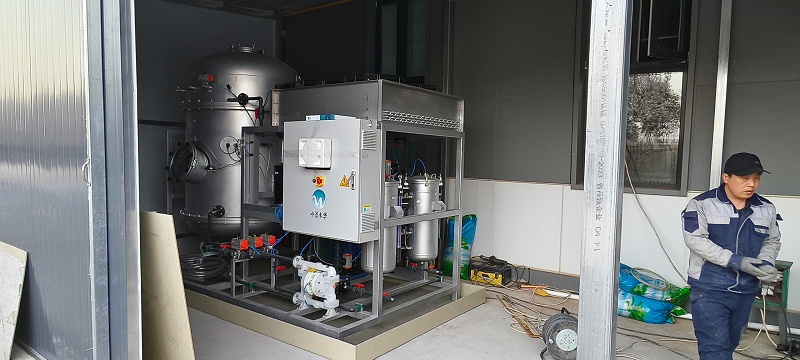 低温蒸发工艺处理荧光检测废水项目现场