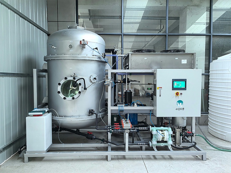 水清木华低温蒸发器处理化学镍废液现场