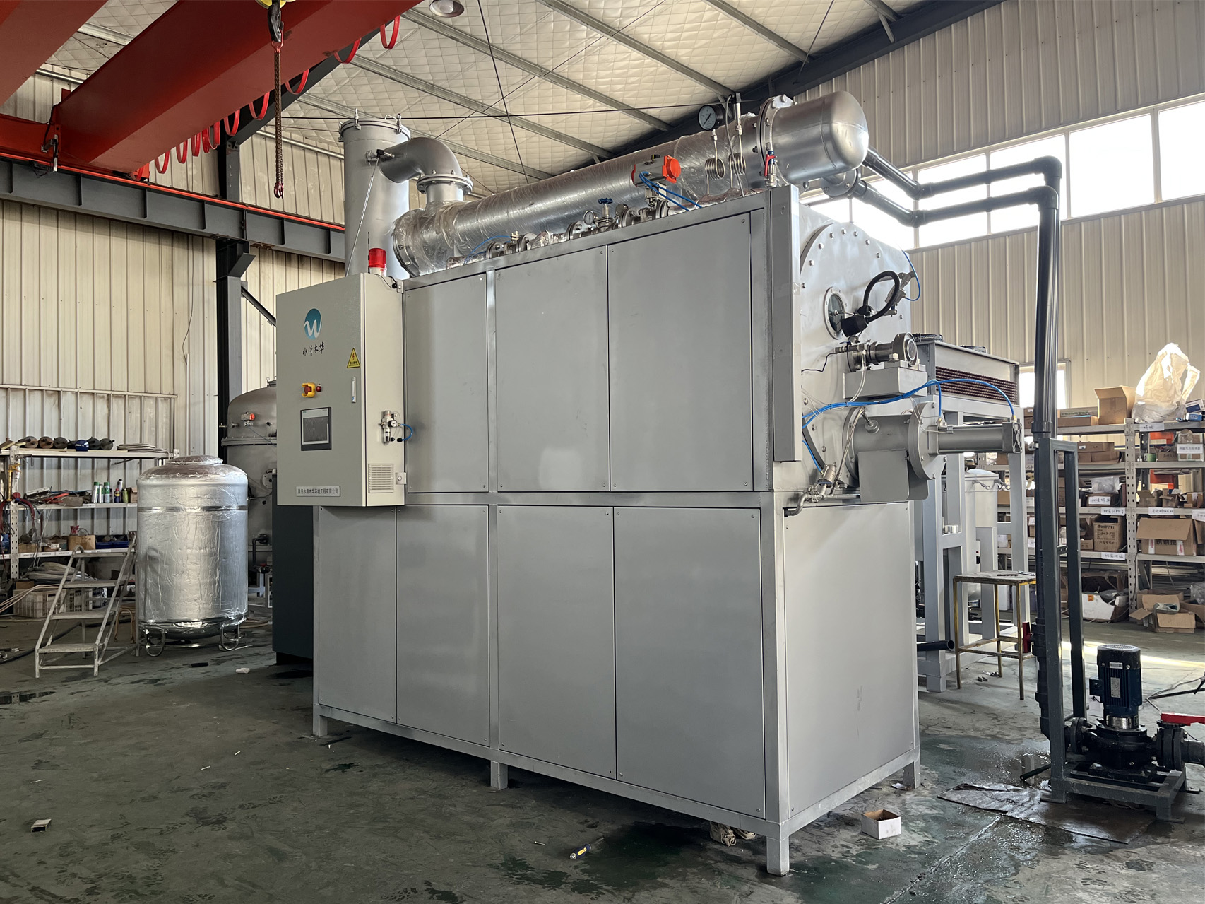 刮板结晶蒸发器实战案例落地 青岛水清木华破解多行业高难废水处理难题